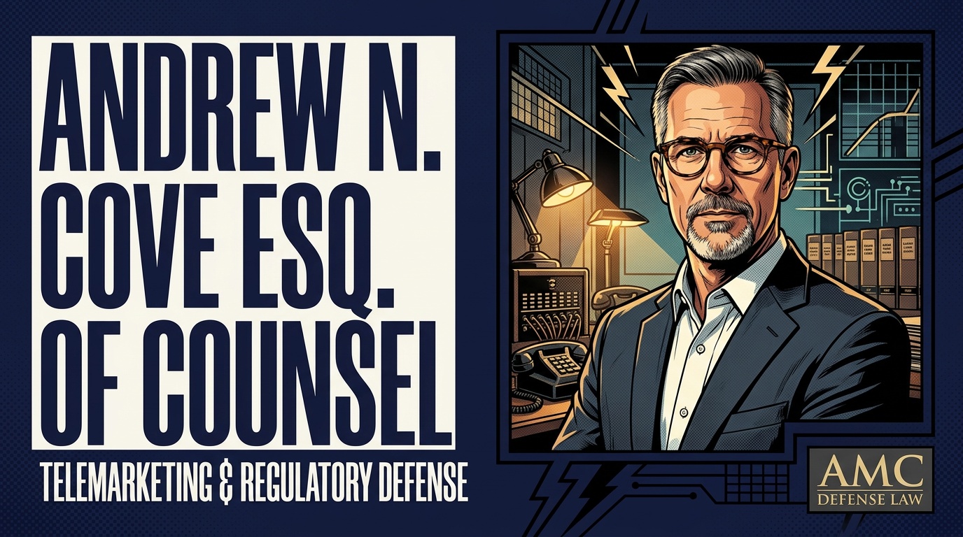 Andrew N. Cove, Esq. - Telemarketing, Regulatory & White Collar Defense ...